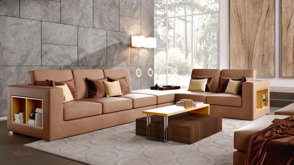 Moka Sunset living room by Caroti Concept