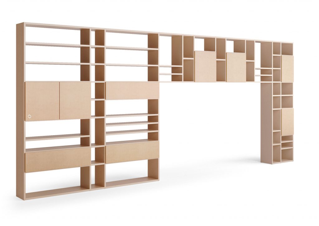 sectional wall unit Mondrian concept by caroti