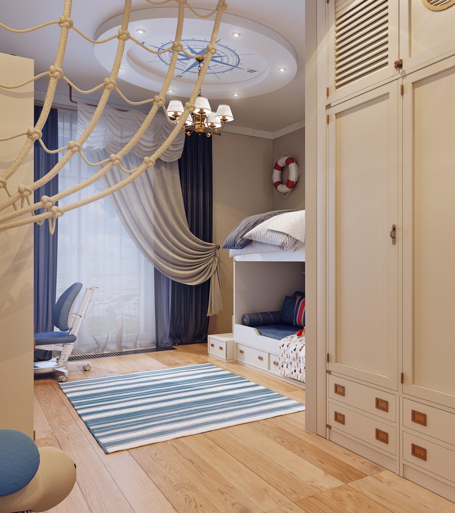 Boy's bedroom with loft