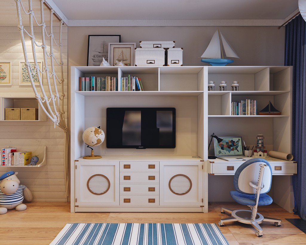 Boy's bedroom with loft