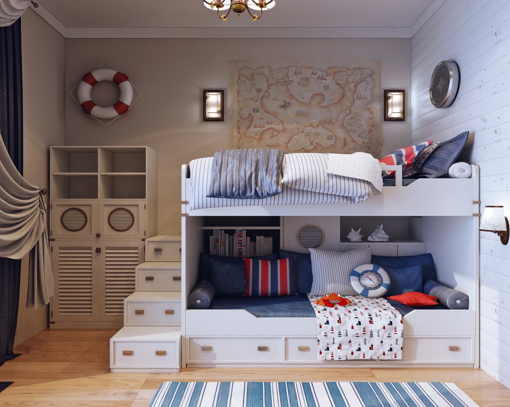 Boy's bedroom with loft