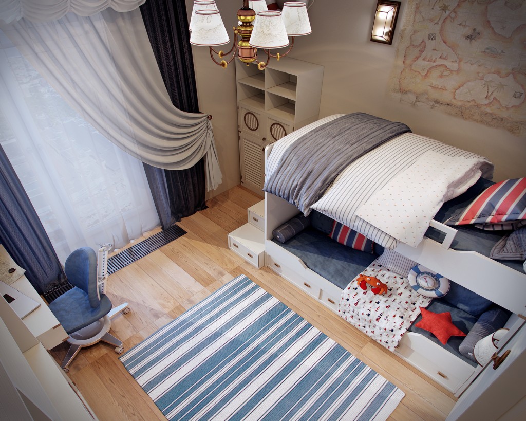 Boy's bedroom with loft