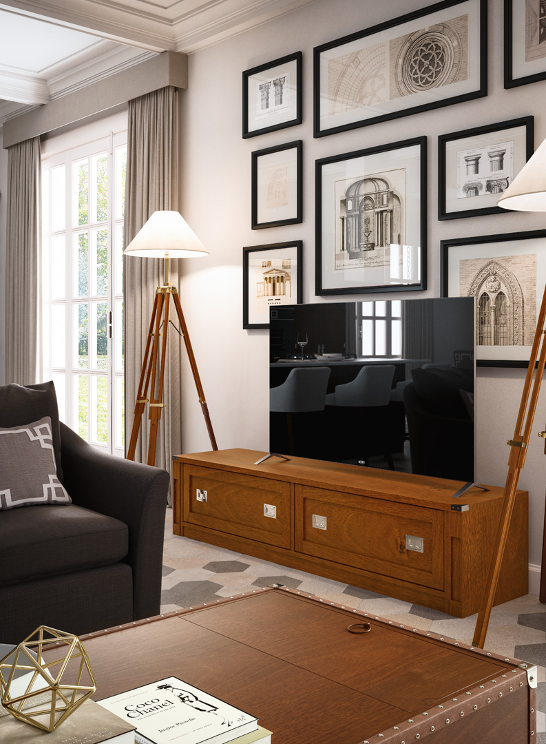 Bicolor and rich colors throughout the home caroti design mag Houzz soggiorno