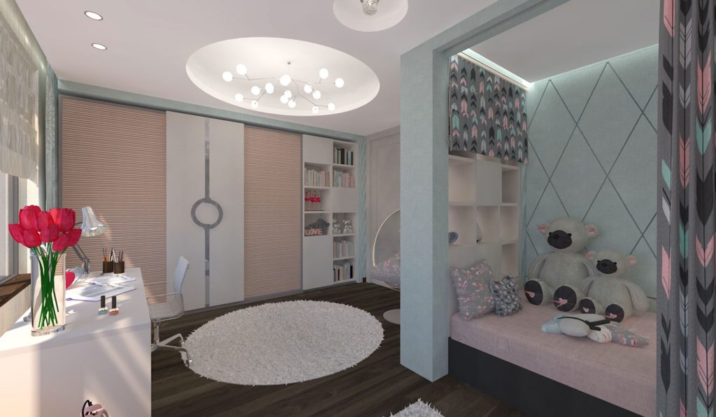 modern kids bedroom concept by caroti